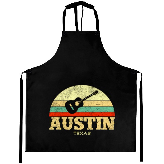 Austin Texas Guitar Lone Star State Aprons