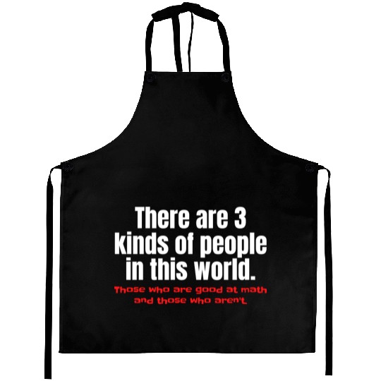 3 Kinds Of People Funny Math Aprons