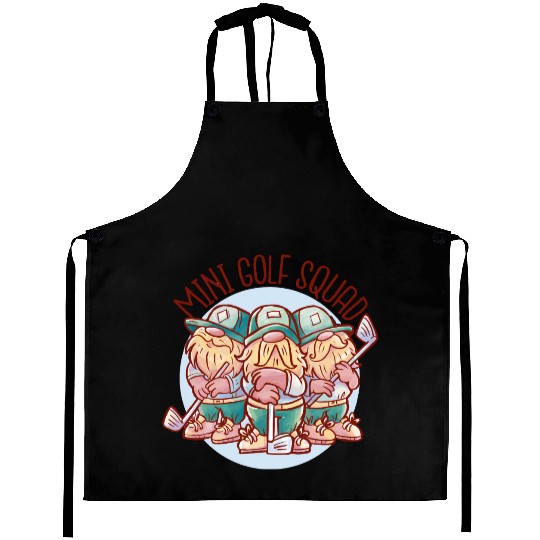 Mini Golf Gnomes Aprons