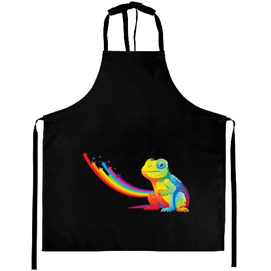 Gay Pride Gecko Aprons
