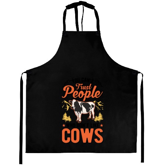Cow Gift Farmer Cattle Breeder Cows Aprons