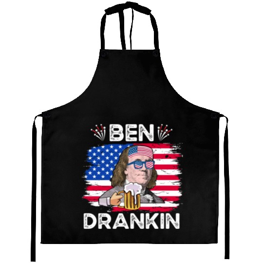Ben Drankin US President Independence Day Aprons