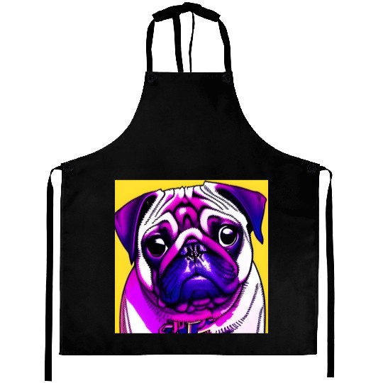 PUG POP ART Aprons