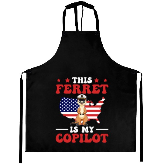 Ferret Us Flag Aprons
