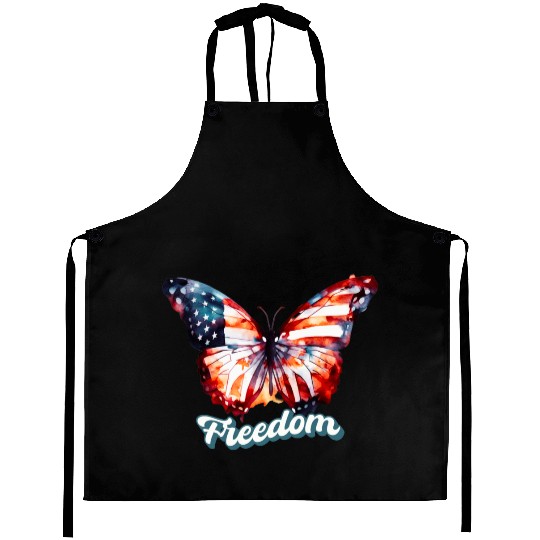Freedom Butterfly: Celebrating 4th of July Aprons