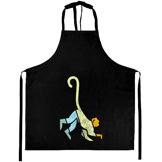 monkey retro Aprons