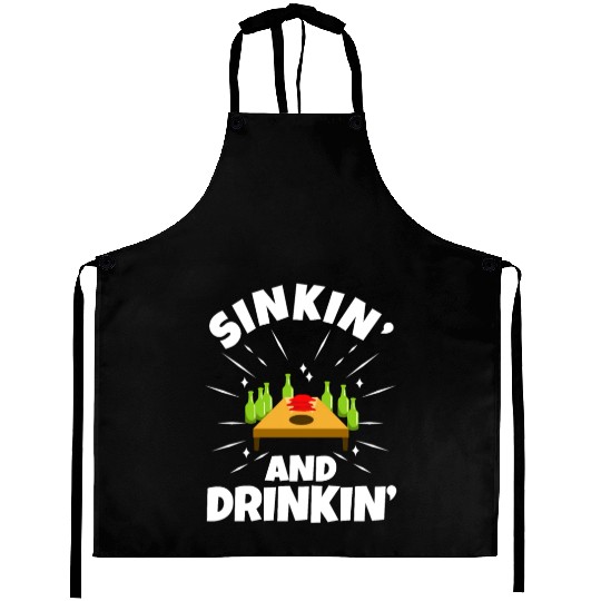 Cornhole - Sinkin and drinkin Aprons