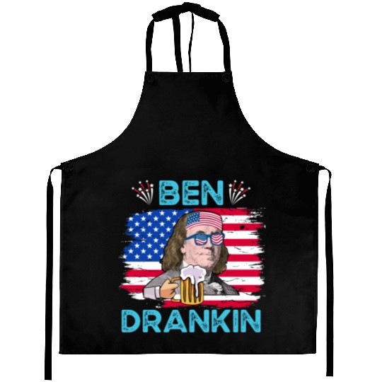Ben Drankin US President Independence Day Aprons