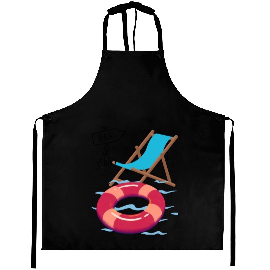 "Beach Vibes Aprons: Embrace the Sun and Sand!"
