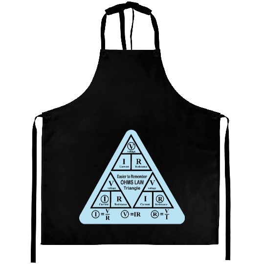 ohms Law formulas triangle Electrical engineering Aprons