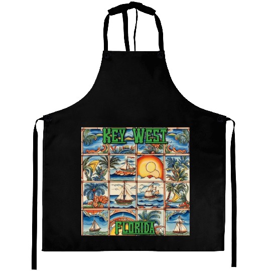 Key West Folk Art Aprons