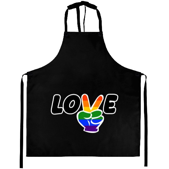 Pride LGBT Love wins, we are queer and proud Aprons