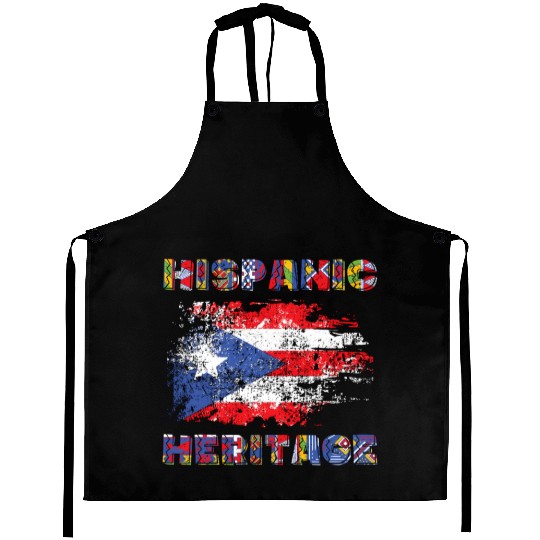 Puerto Rico Hispanic Heritage Month Aprons