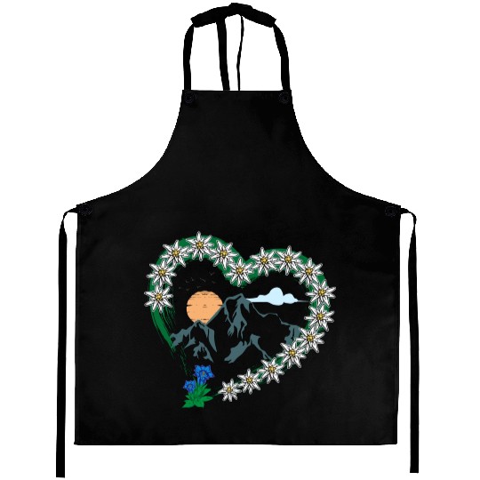 Mountain Love Hiking Climbing Mountaineering Aprons