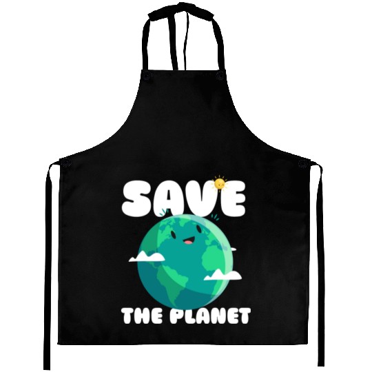 Save The Planet Ecologic Idea Aprons