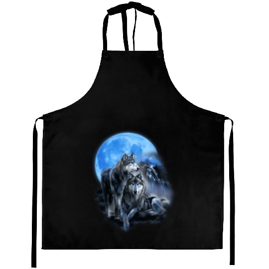 The Mountain Men'S Wolfs Lookout Native American Aprons
