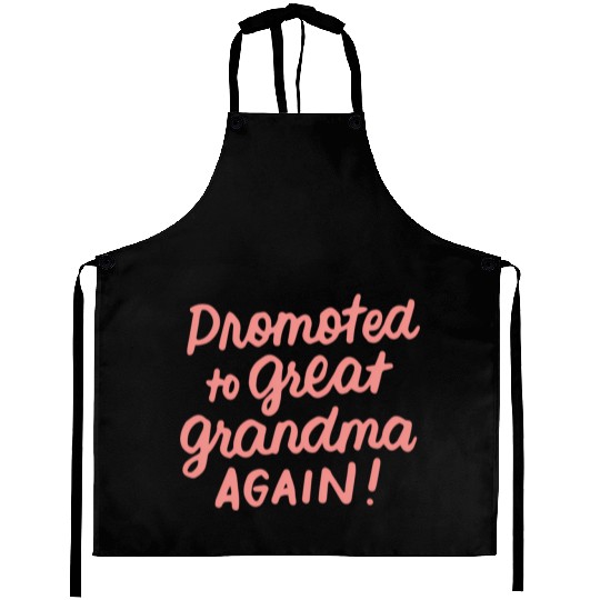 Promoted To Great Grandma Again Pregnancy Announce Aprons