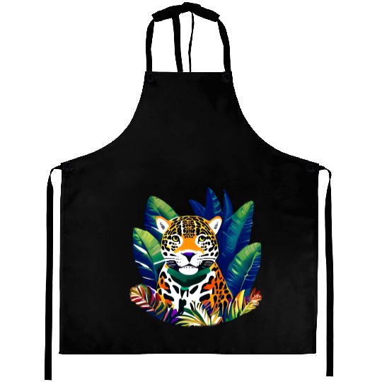 Jaguar in the Tropics Aprons