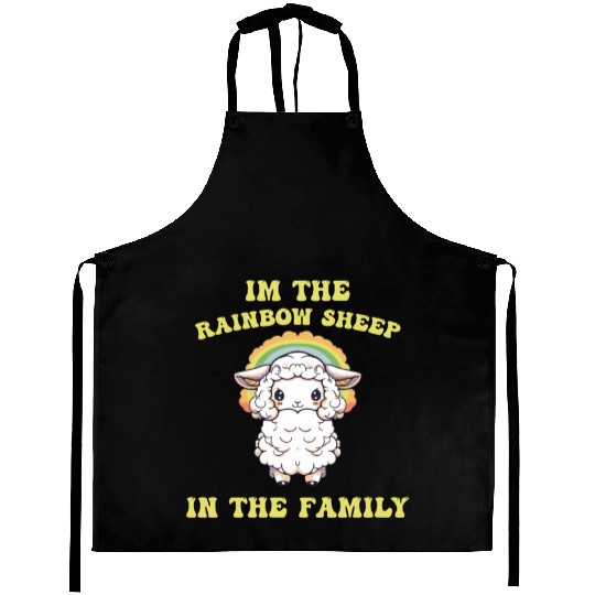 I'm The Rainbow Sheep Animal Lover LGBT Community Aprons
