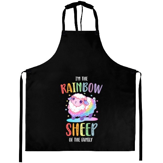 Rainbow Sheep LGBTQ Transgender Pride Community Aprons