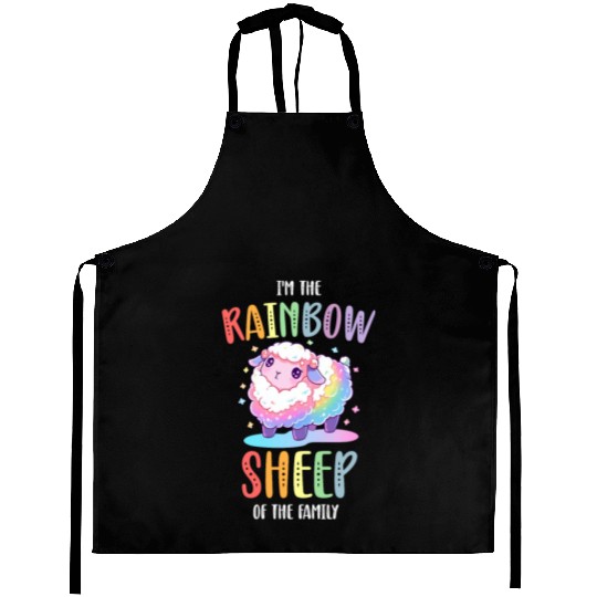 Rainbow Sheep LGBTQ Transgender Pride Community Aprons
