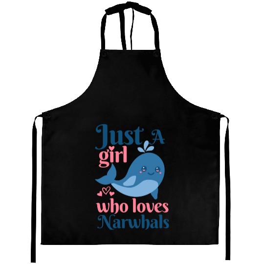 Narwhal Narwhal Lover red Aprons
