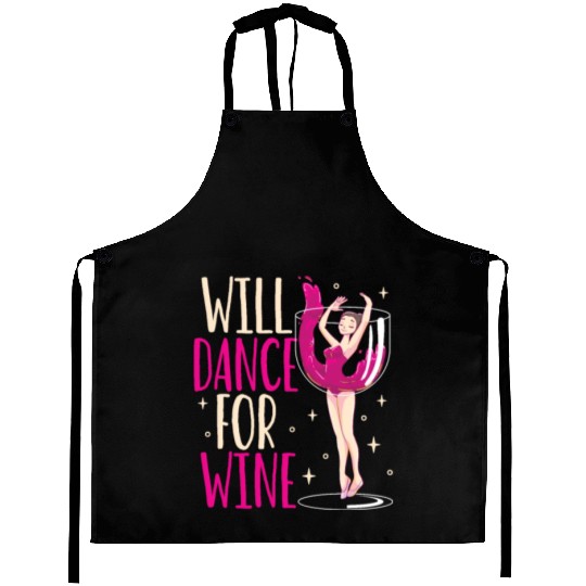 Ballet Ballerina Dance Dancer Dancing Ballet Gift Aprons