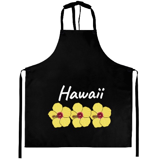 Hawaii Hibiscus State Flower Aprons