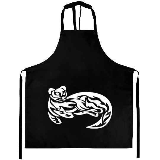 Tribal Otter Tattoo Aprons