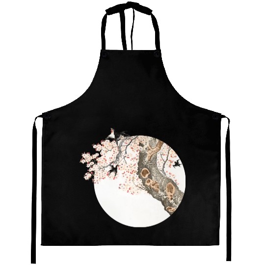 Katsushika Hokusai’s cherry tree'n birds Aprons