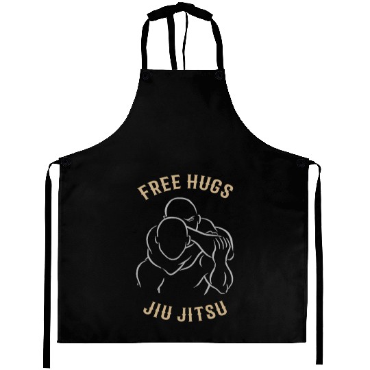 Jiu Jitsu Free Hugs Jujitsu Bjj Mma Aprons