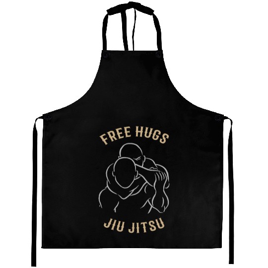 Jiu Jitsu Free Hugs Jujitsu Bjj Mma Aprons