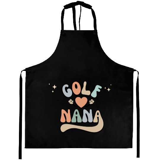 Retro Golf Nana Mothers Day Aprons