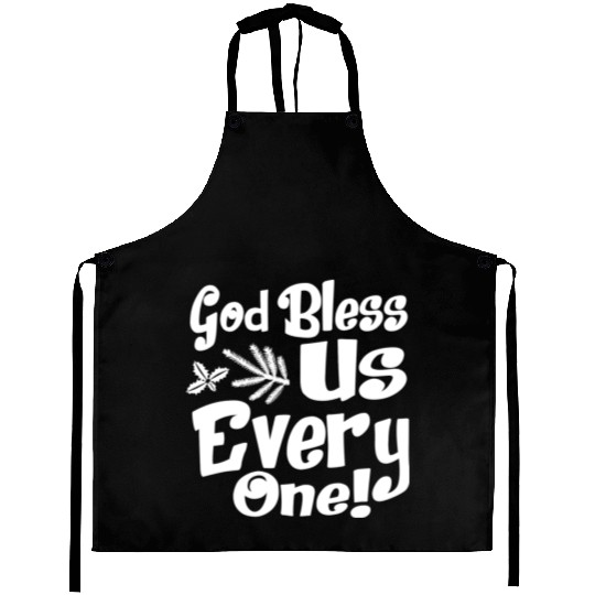 A Christmas Carol Charles Dickens God Bless Us Aprons