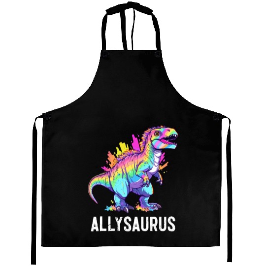 Allysaurus Dinosaur LGBT Community Dino Lover Pun Aprons