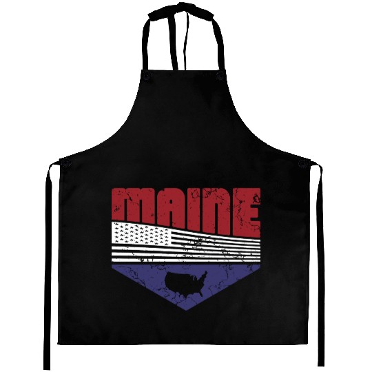 Retro Vintage Maine Usa Aprons