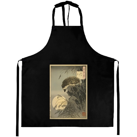 Japanese Hedgehog Hedgehog Princess Moon Aprons