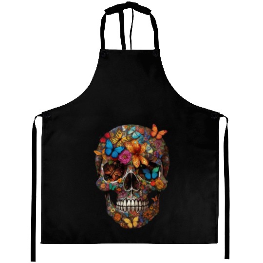Skull and Butterflies - Stupid Aprons