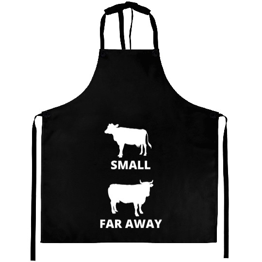 Small Cow Far Away Aprons Funny Father Ted Dougal