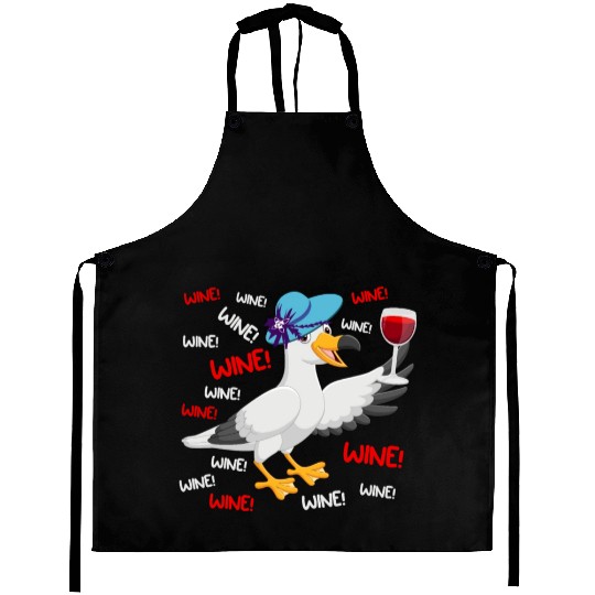 Seagull Aprons Wine Lover North German Seagulls