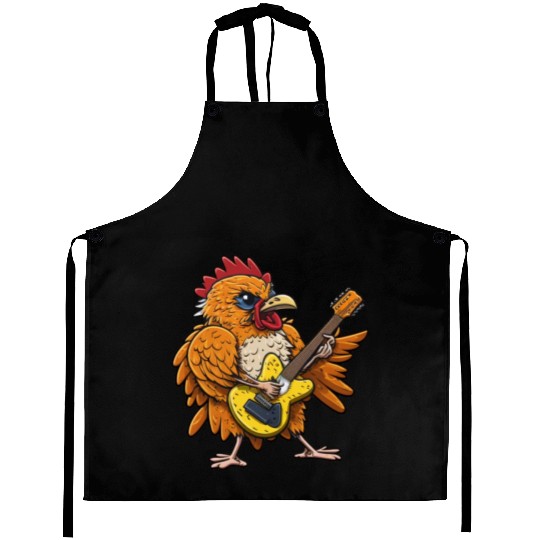 Groovy Cheese: Strumming to Cheesy Melodies Aprons