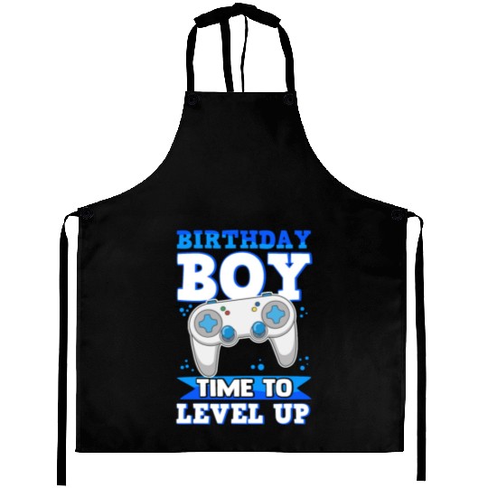 Gaming Gamer Video Games Birthday Boy Aprons