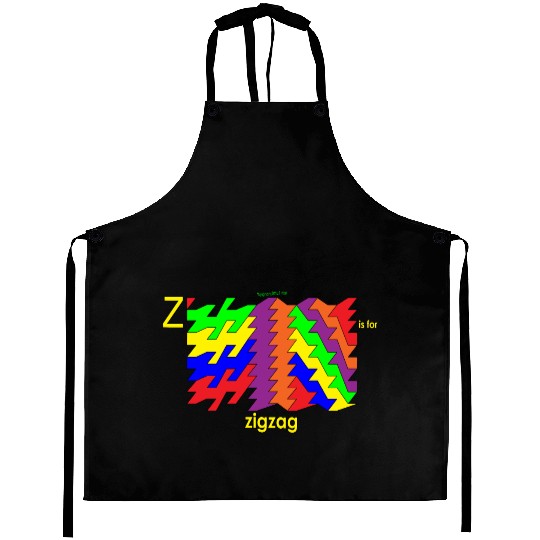 z is for zig zag Aprons
