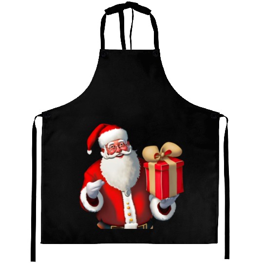 Festive Santa Claus design Aprons