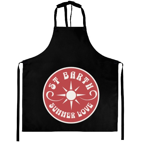 Saint Barthelemy Caribbean Summer Love Aprons