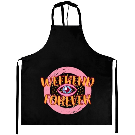 Retro 80s Weekend Forever Aprons