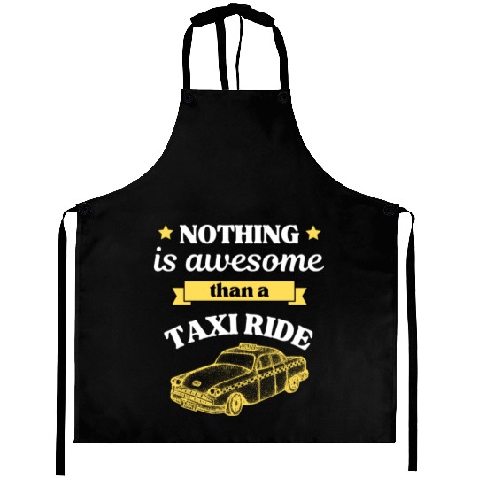 Taxi Ride Old Car Lover Aprons