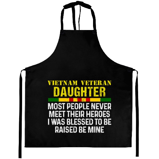 US Army Vietnam Veteran Daughter Aprons