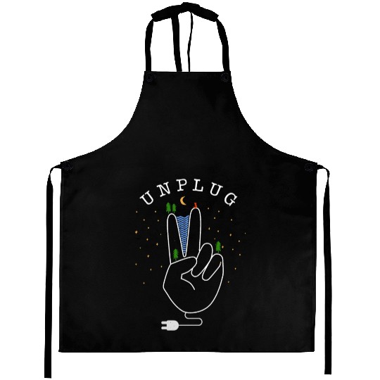 Unplug - nature, forest and mountains Aprons