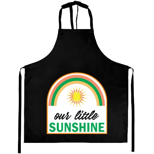 our little Sunshine natural Rainbow design for kid Aprons